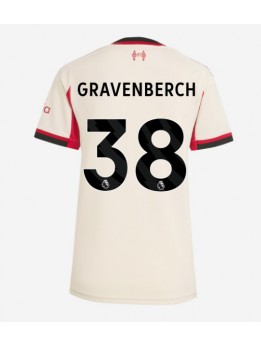 Liverpool Ryan Gravenberch #38 Replika Borta Kläder Dam 2025-26 Kortärmad
